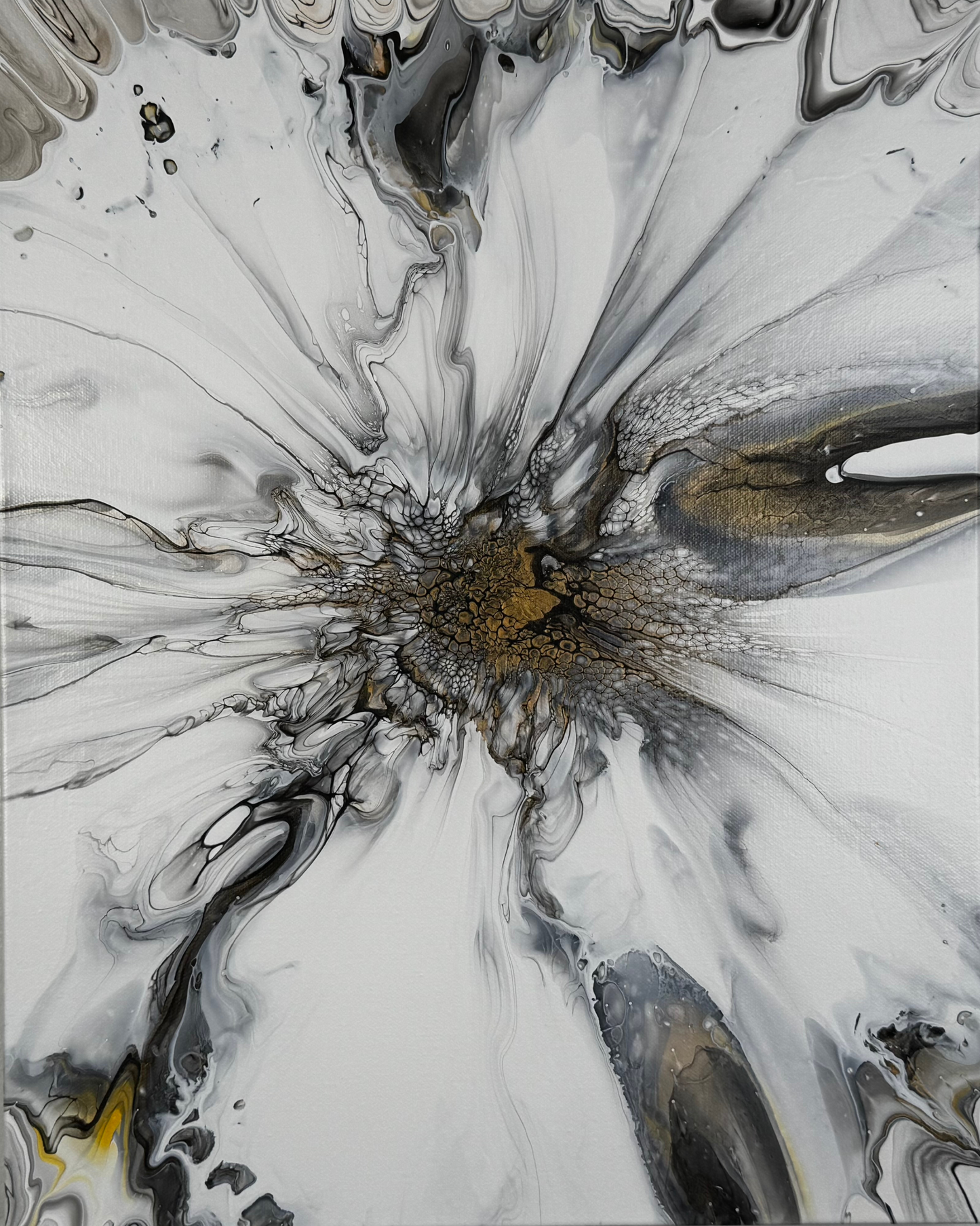 "Celestial Bloom" - Acrylic on Canvas 16X20 Original