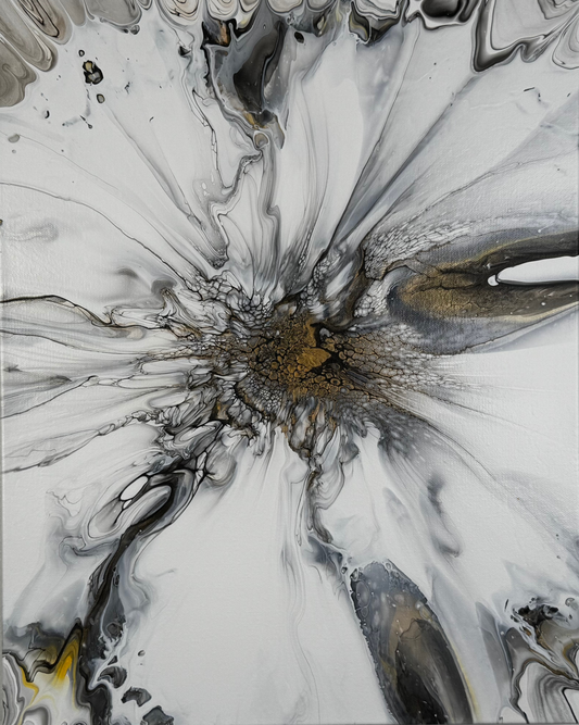 "Celestial Bloom" - Acrylic on Canvas 16X20 Original