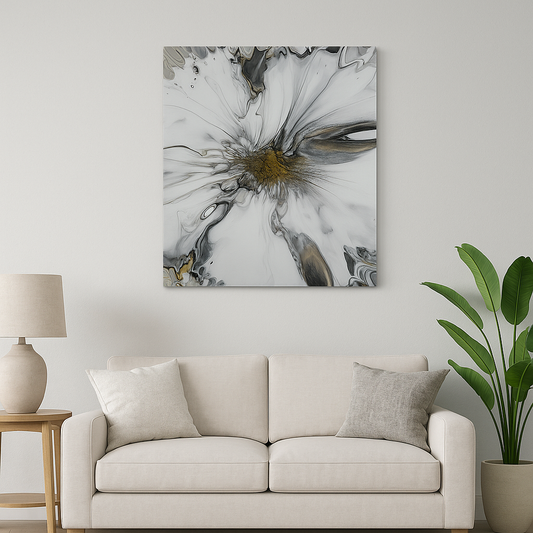 "Celestial Bloom" - Acrylic on Canvas 16X20 Original
