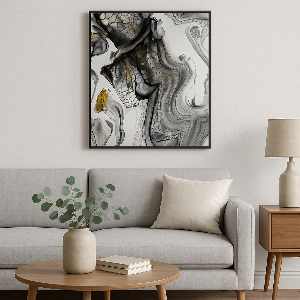 "Molten Veins" Acrylic on Canvas 16x20 Original