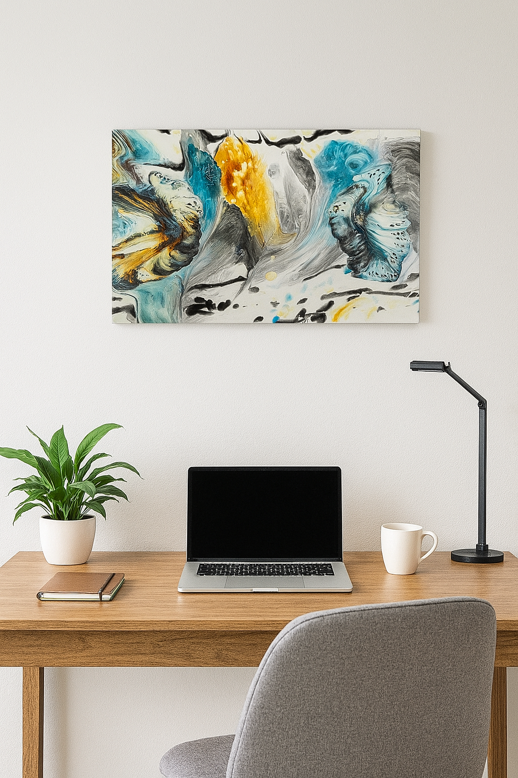 "Tidal Pulse" Acrylic on Canvas - 14x30 Original